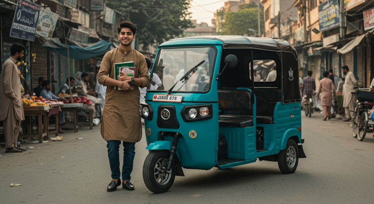 Pakistan Government to Offer Electric Rickshaws to Matric Pass Students in 2025
